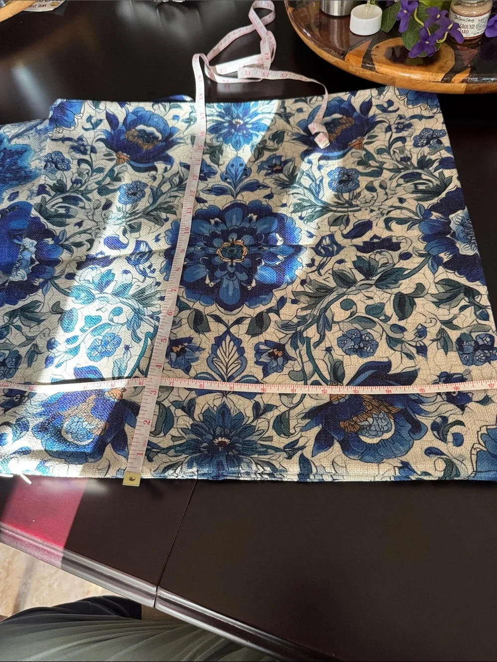 Blue Floral & Bird Decorative Throw Pillow Set - Pack of 4